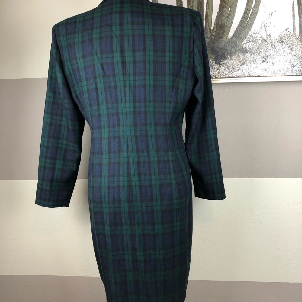 VTG L. G. Star Plaid Shoulder Pads Jacket Sz 10 - Picture 8 of 8
